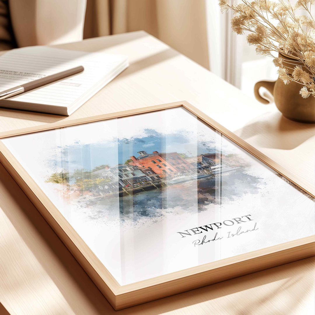 Newport, Rhode Island – Watercolor Art Print