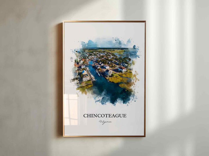 Chincoteague, Virginia – Watercolor Art Print