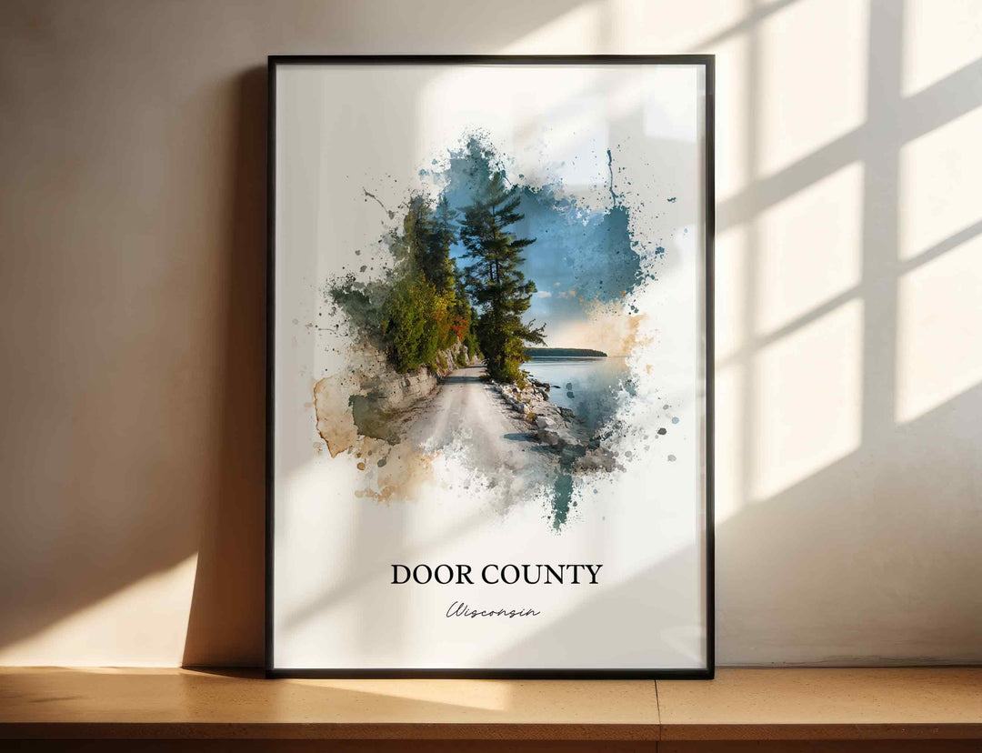 Door County, Wisconsin – Watercolor Art Print