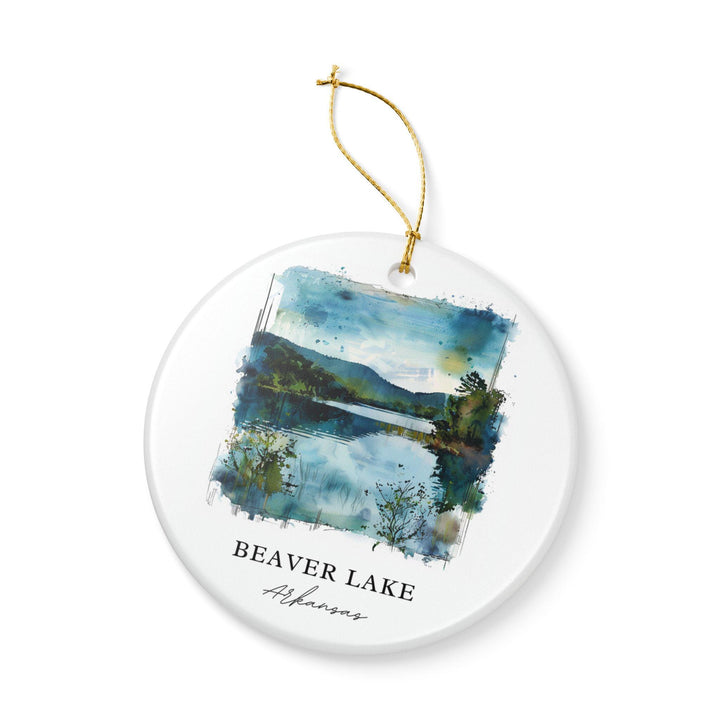 Beaver Lake AR Ornament: Unique Beaver Lake Souvenir, Arkansas Xmas Decor, and Authentic Beaver Lake Arkansas Gift