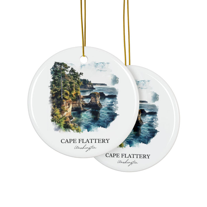 Cape Flattery Ornament: Unique Washington State Souvenir, Cape Flattery Xmas Decor, and Authentic Cape Flattery WA Gift