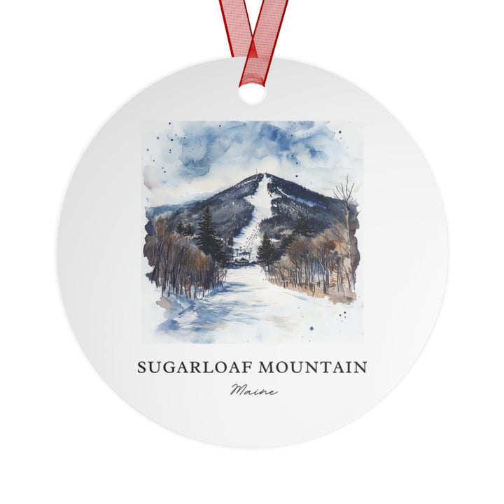 Sugarloaf Mountain Ornament: Unique Sugarloaf Mtn Souvenir, Sugarloaf Ski Decor, and Authentic Carrabassett Gift