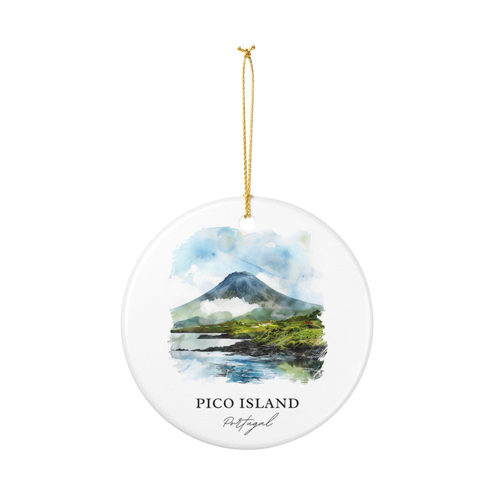 Pico Island Ornament: Unique Pico Island Souvenir, Portugal Xmas Decor, and Authentic Pico Island Gift