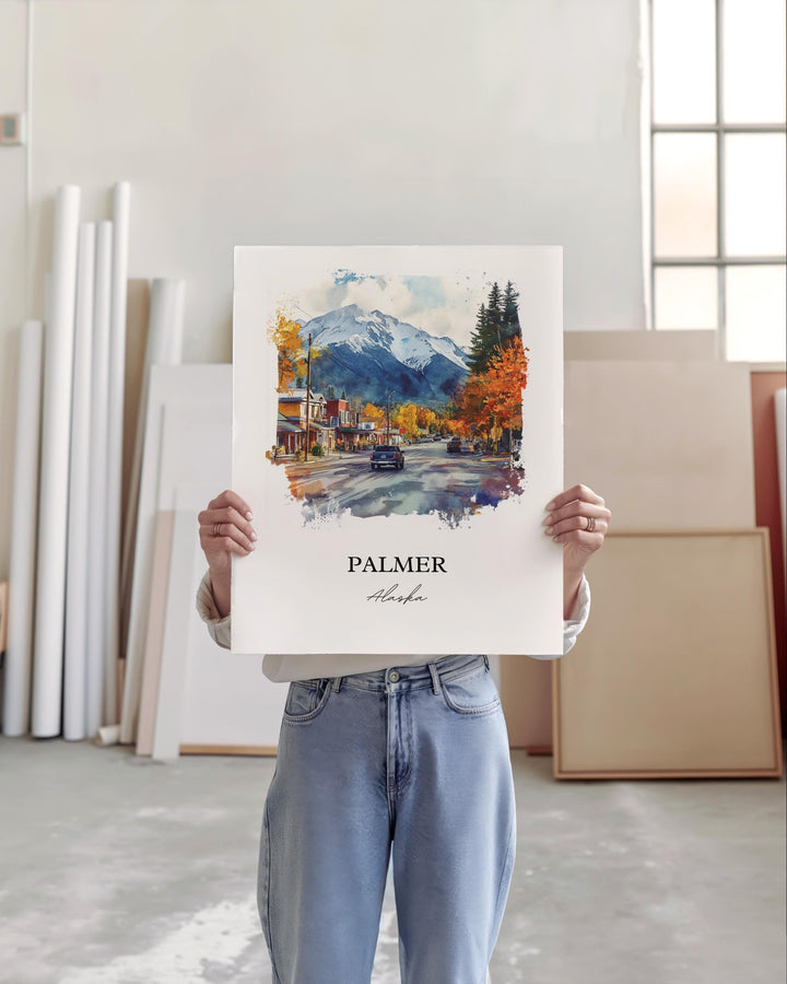 Palmer AK Wall Art - Alaska Print
