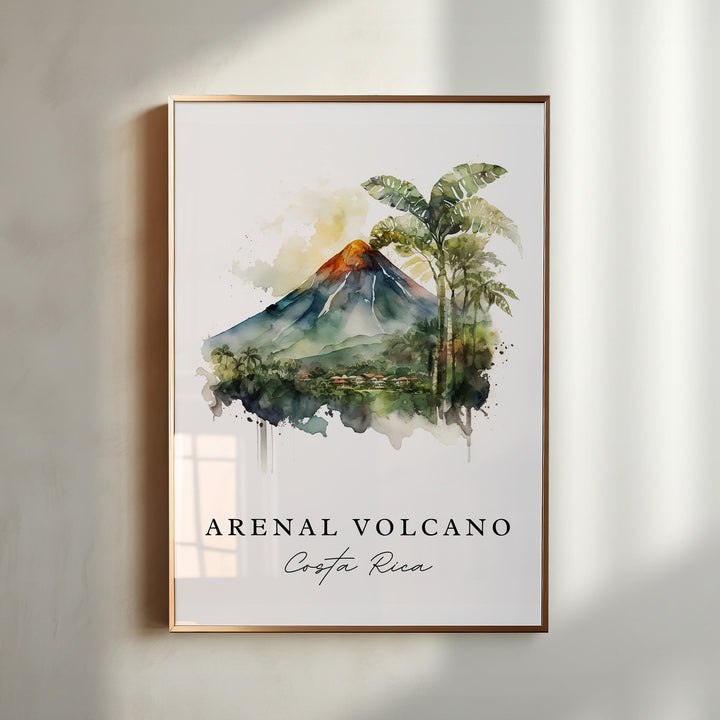 Arenal Volcano Wall Art - Costa Rica Print