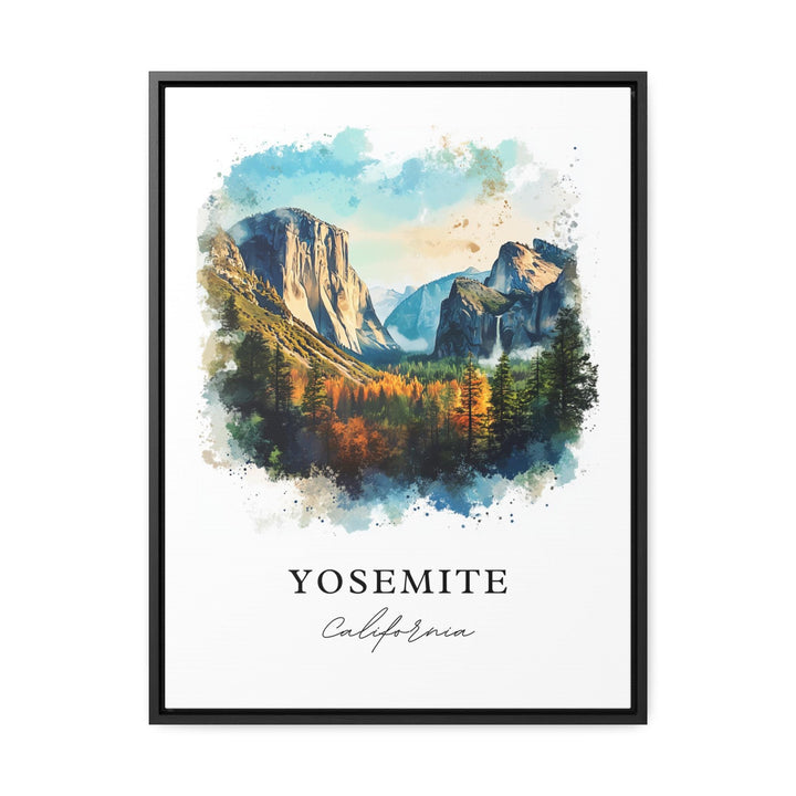 Yosemite Wall Art, Yosemite National Park Print, Yosemite Watercolor Art, Yosemite Park Gift,