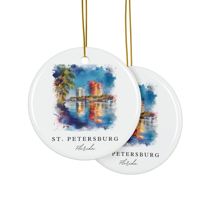 St Petersburg FL Ornament: St Petersburg FL Souvenir, St Petersburg Decor, and St Petersburg FL Christmas Gift