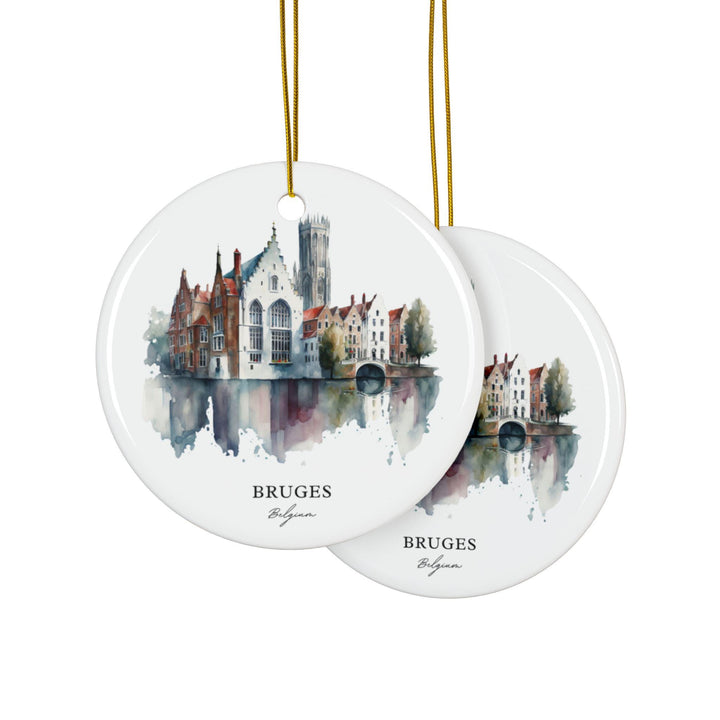 Bruges Ornament: Unique Brugge Souvenir, Belgium Xmas Decor, and Authentic Bruges Belgium Gift