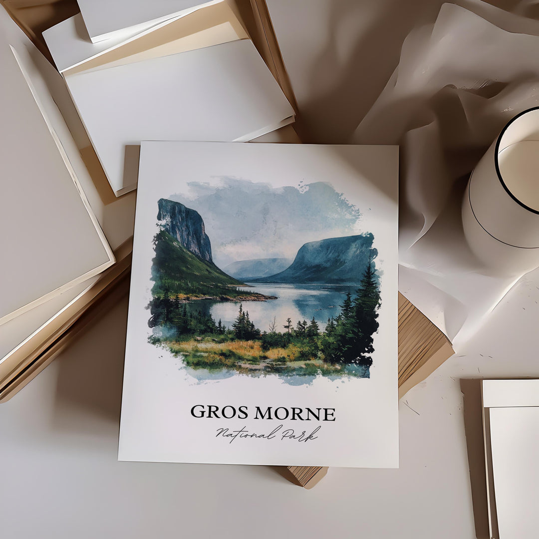 Gros Morne National Park Art, Newfoundland and Labrador Print, Gros Morne National Park Gift, Travel Print, Travel Poster, Housewarming Gift