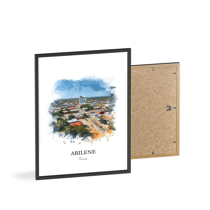 Abilene, Texas – Watercolor Art Print