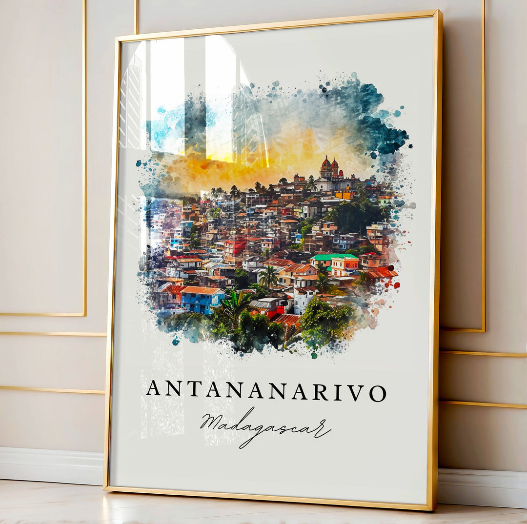 Antananarivo Wall Art - Madagascar Print