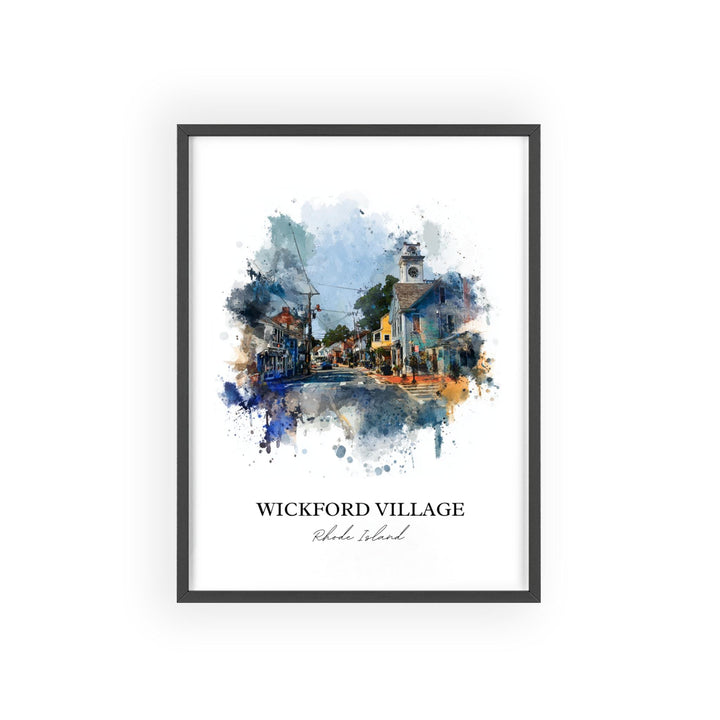 Wickford, Rhode Island – Watercolor Art Print