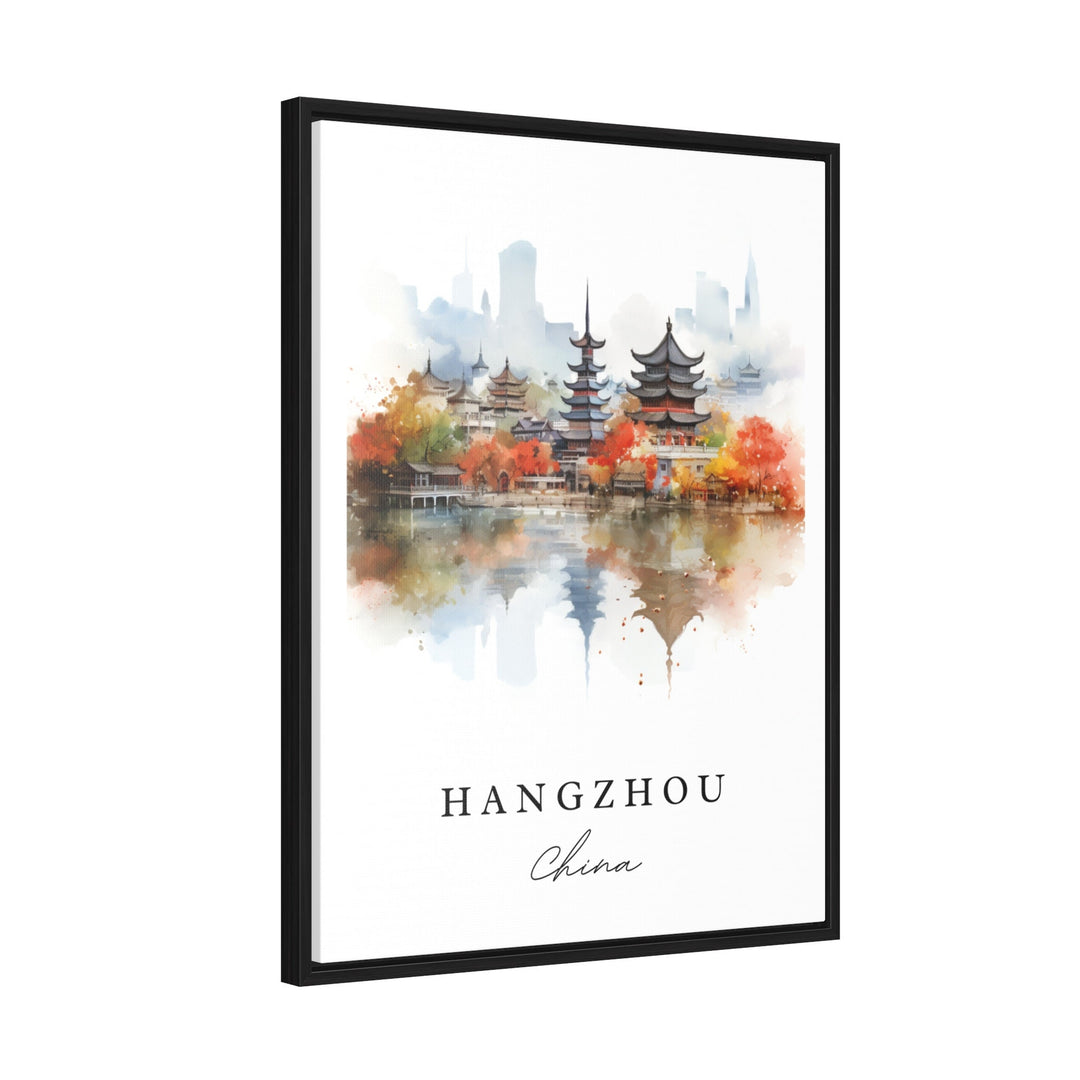 Hangzhou China wall art - China, Hangzhou poster, Hangzhou Wedding gift, Hangzhou Birthday present, Custom Text, Personalized Gift