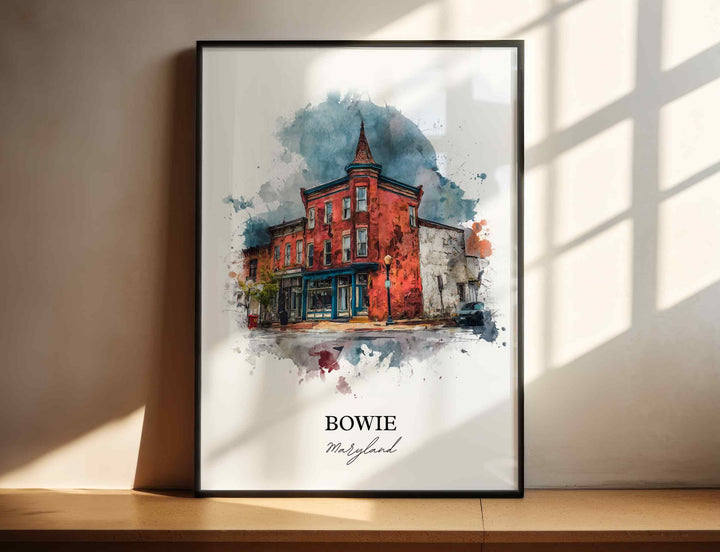 Bowie, Maryland, USA – Watercolor Art Print