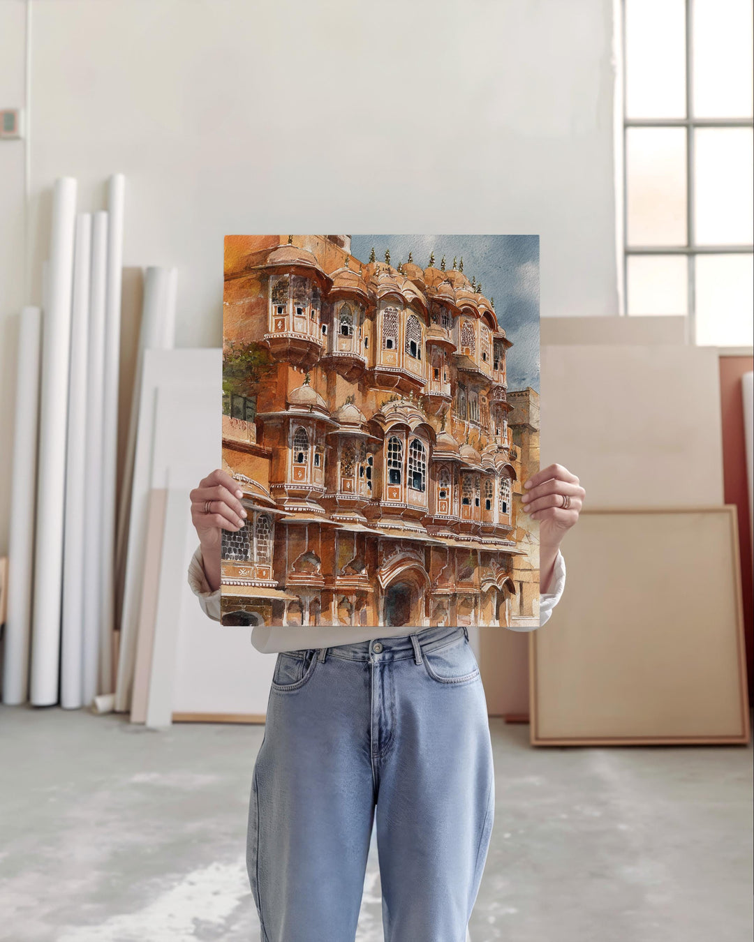 Jaipur, India – Watercolor Art Print