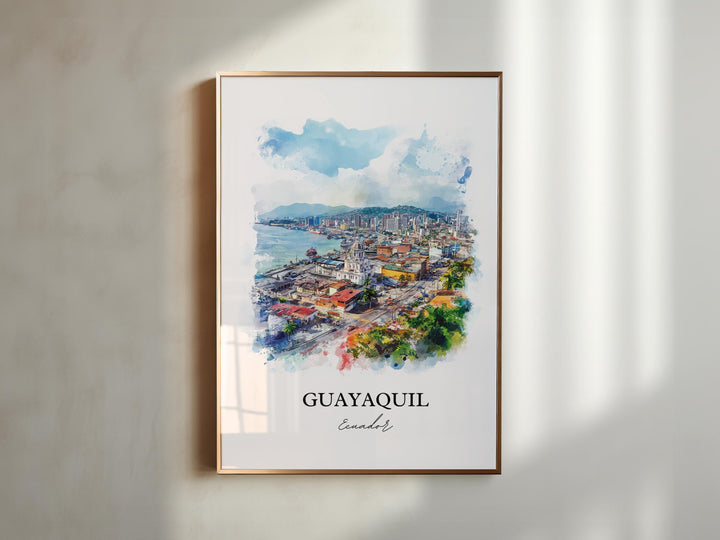 Guayaquil, Ecuador – Watercolor Art Print