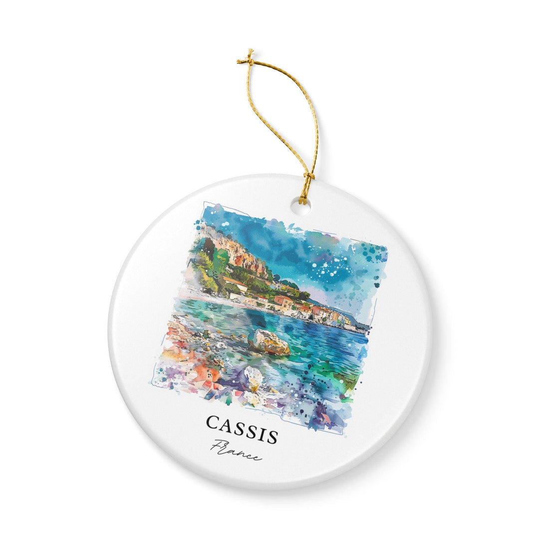 Cassis France Ornament: Unique Cassis Souvenir, Cassis France Xmas Decor, and Authentic Cassis France Gift