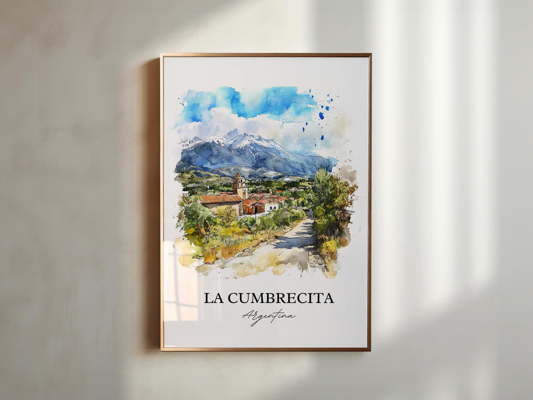 La Cumbrecita, Argentina – Watercolor Art Print