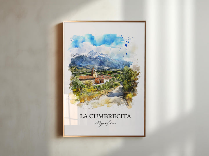 La Cumbrecita, Argentina – Watercolor Art Print