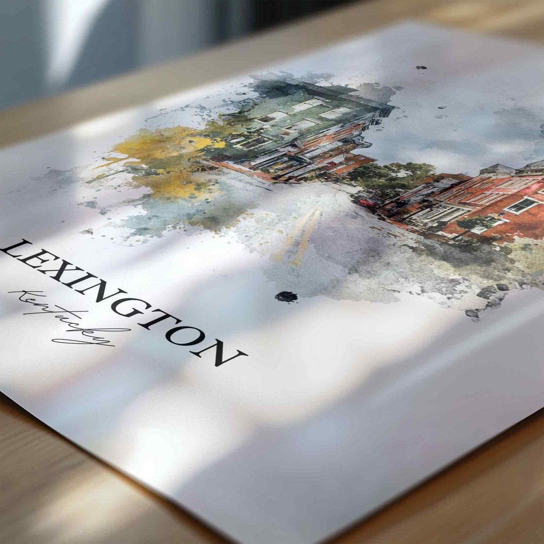 Lexington, Kentucky – Watercolor Art Print
