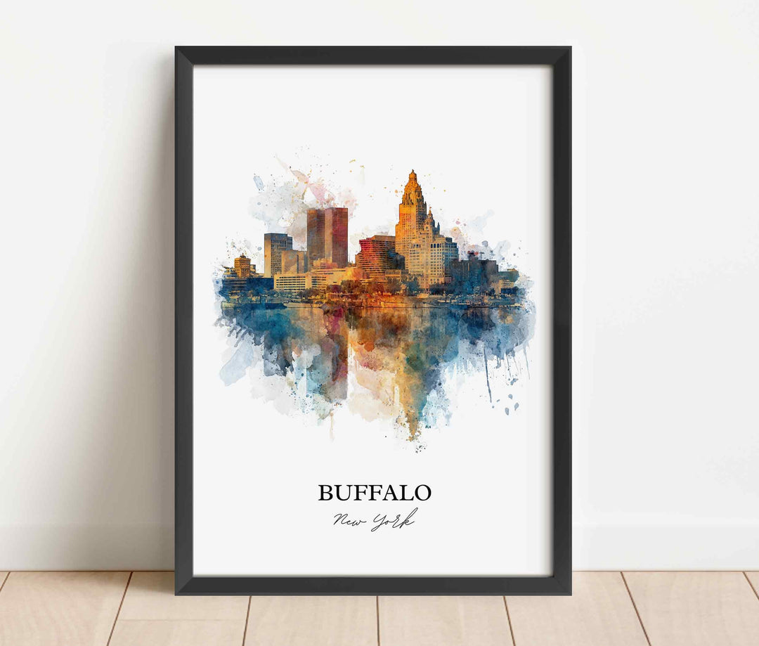 Buffalo, New York – Watercolor Art Print