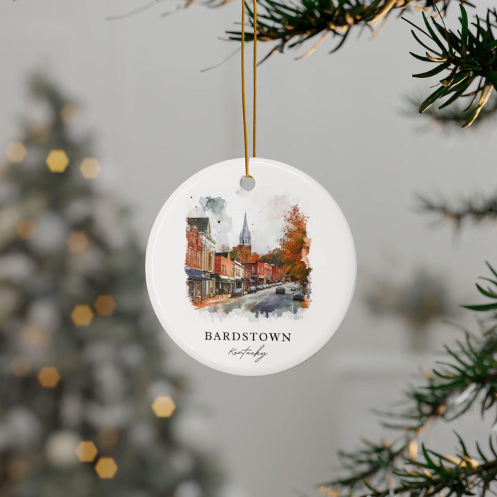Bardstown Kentucky Ornament: Unique Bardstown KY Souvenir, Bardstown Xmas Decor, and Authentic Bardstown KY Gift