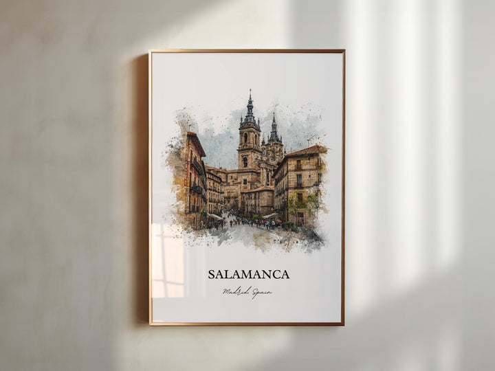 Salamanca, Spain – Watercolor Art Print