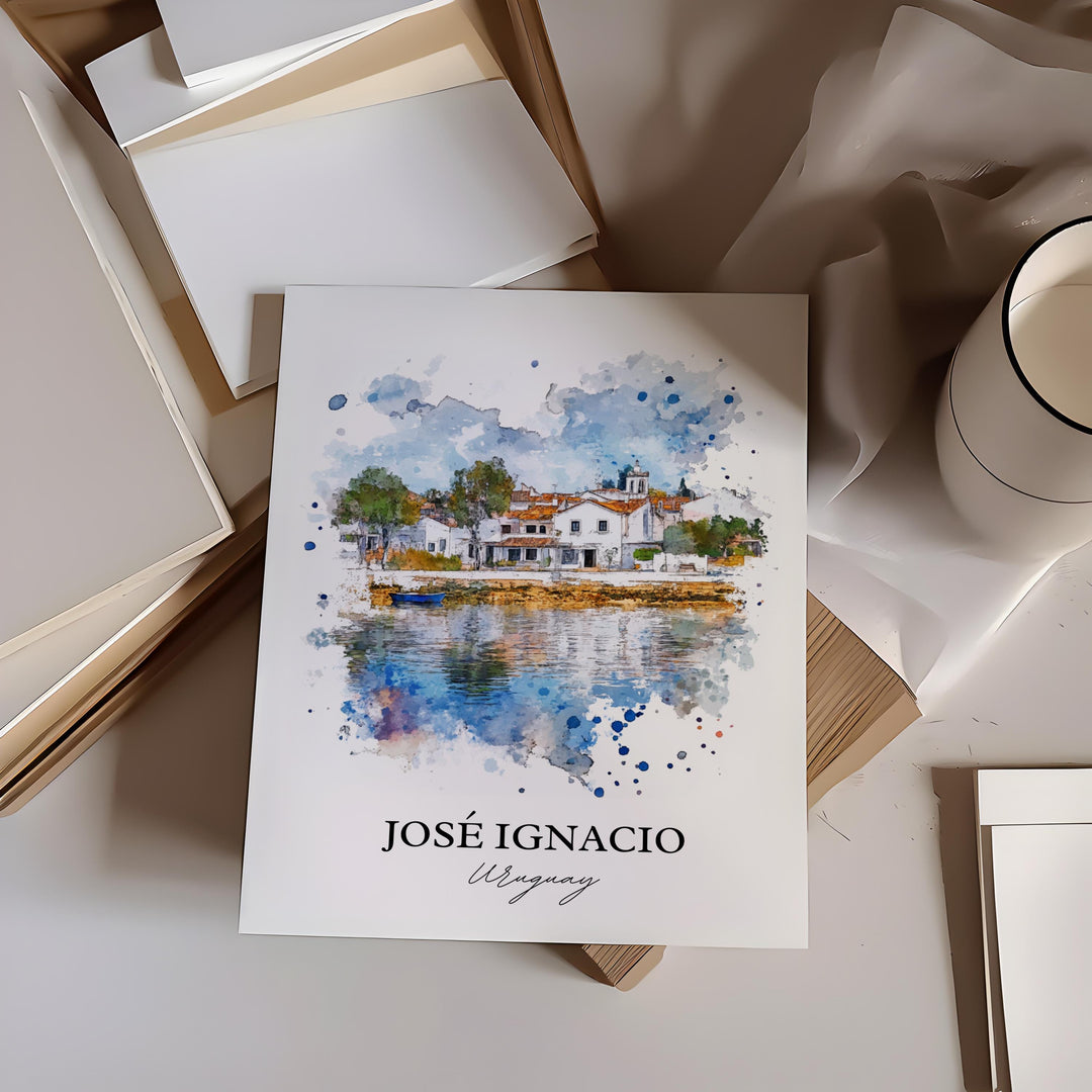 José Ignacio Wall Art, Paraguay Print, Paraguay Watercolor Art, José Ignacio Gift, Travel Print, Travel Poster, Housewarming Gift