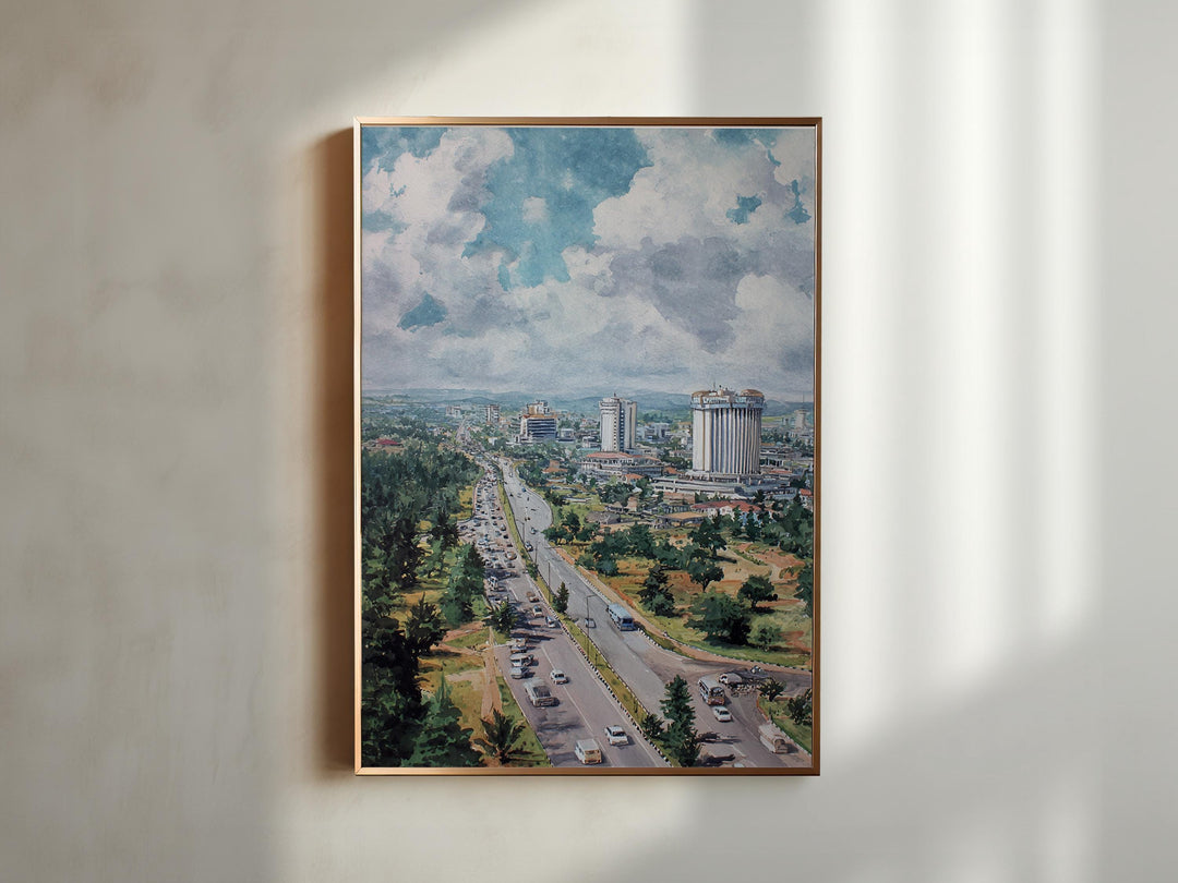 Abuja, Nigeria – Watercolor Art Print