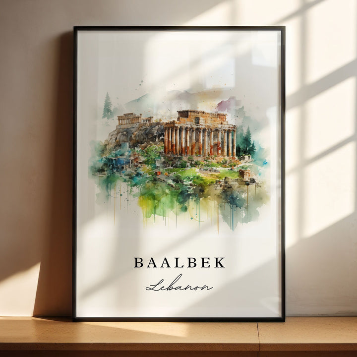 Baalbek Wall Art - Lebanon Print