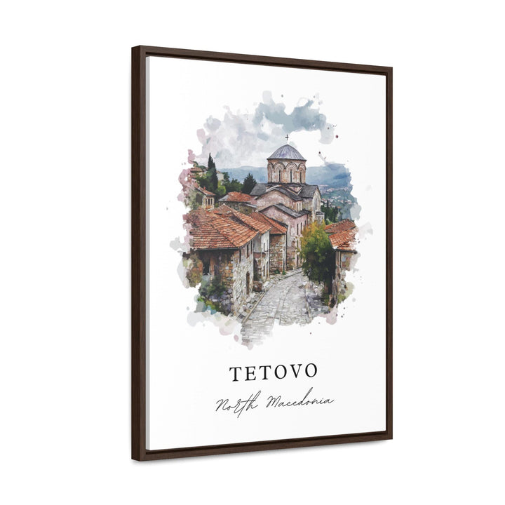 Tetovo Wall Art, Tetovo Print, Tetovo Watercolor Art, North Macedonia Gift, Tetovo Macedonia