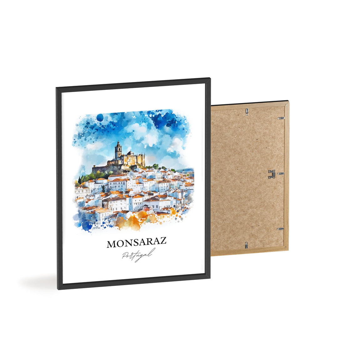 Monsaraz, Portugal – Watercolor Art Print