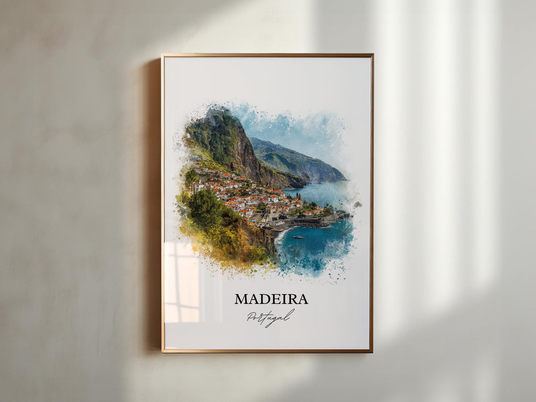 Madeira, Portugal – Watercolor Art Print