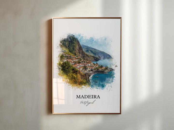 Madeira, Portugal – Watercolor Art Print