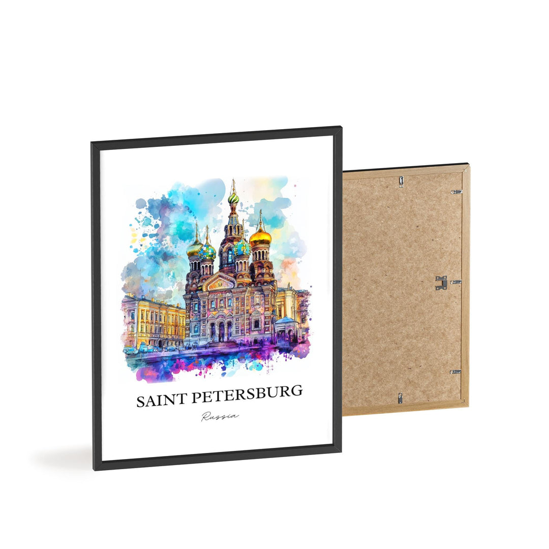 Saint Petersburg Wall Art, St Petersburg Print, Russia Watercolor Art, Saint Petersburg Gift, Travel Print, Travel Poster, Housewarming Gift