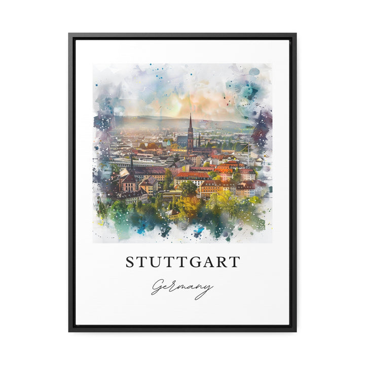 Stuttgart Germany Art, Stadtkreis Print, Stuttgart Watercolor Art, Stuttgart Germany Gift,