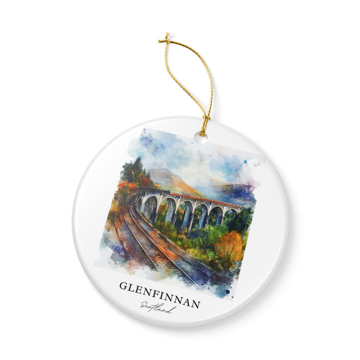 Glenfinnan Ornament: Unique Glenfinnan Scotland Souvenir, Scotland Xmas Decor, and Authentic Scotland Gift