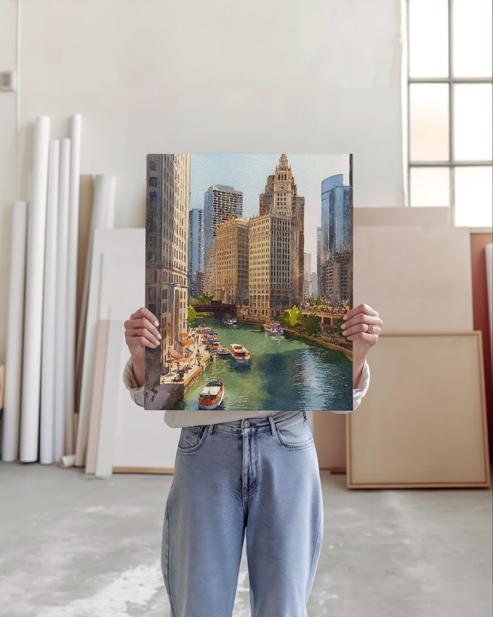 Chicago, USA – Watercolor Art Print