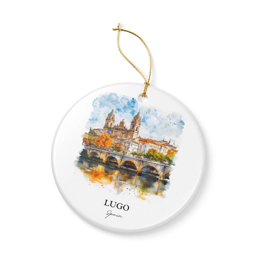 Lugo Spain Ornament: Unique Lugo Spain Souvenir, Lugo Spain Xmas Decor, and Authentic Spain Gift