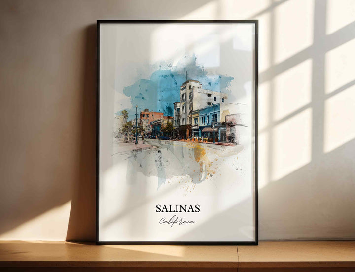 Salinas, California – Watercolor Art Print