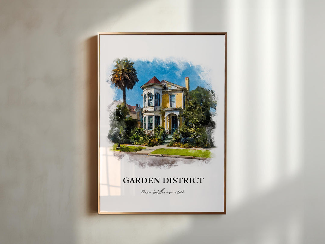 New Orleans, Louisiana, USA – Watercolor Art Print