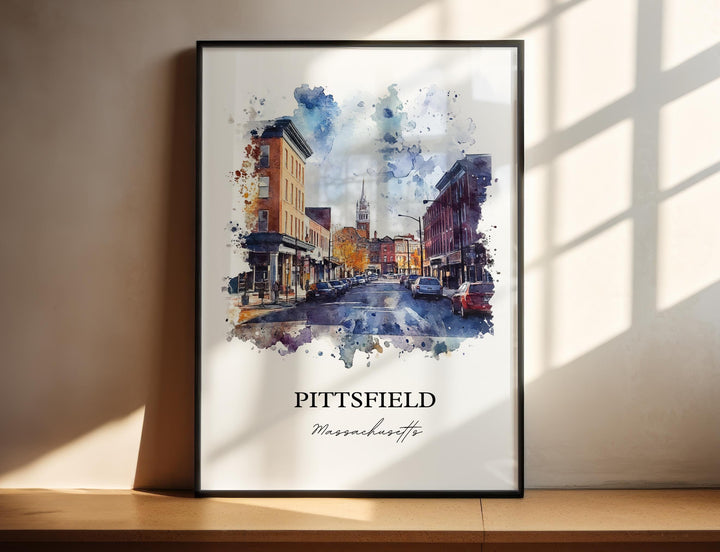 Pittsfield MA Wall Art - Massachusetts Print