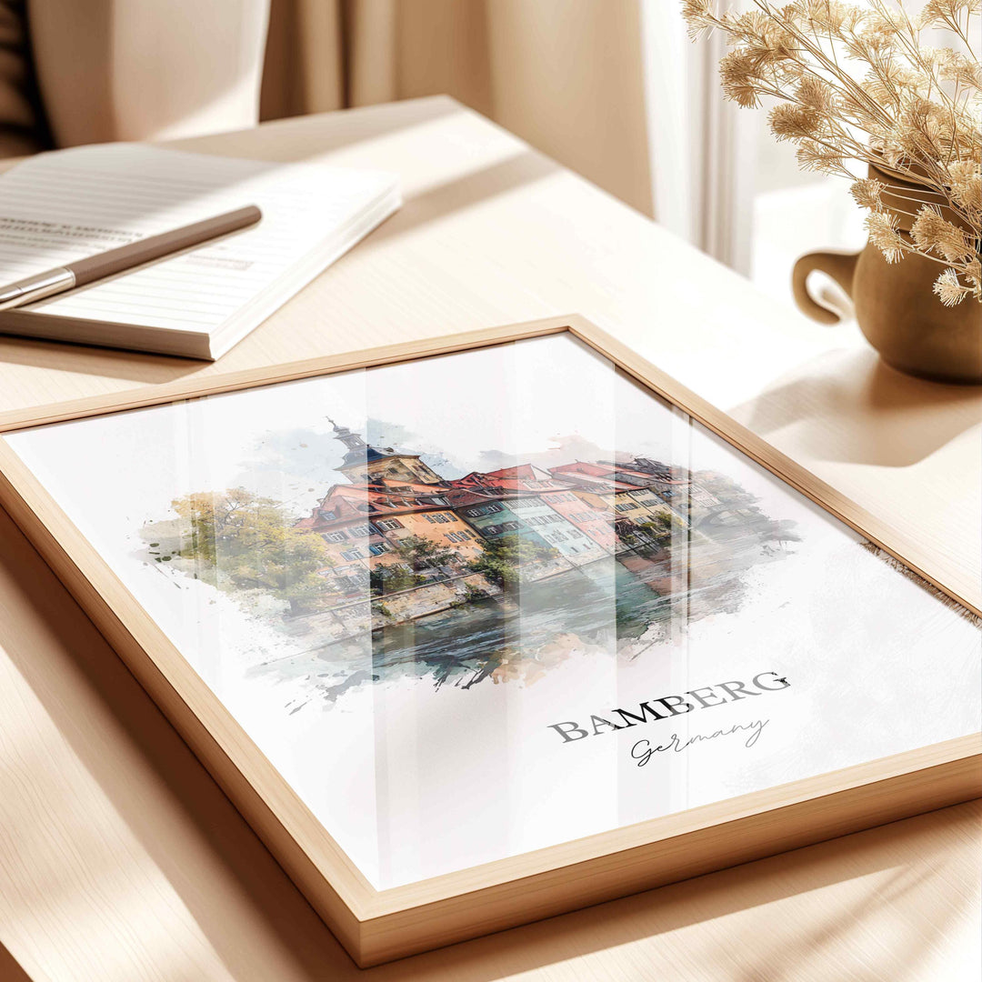 Bamberg, Germany – Watercolor Art Print