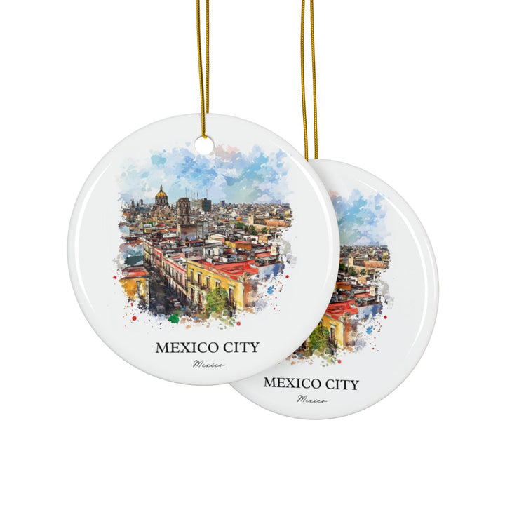 Mexico City Ornament: Unique Mexico City Souvenir, Mexico City Xmas Decor, and Authentic CDMX Gift