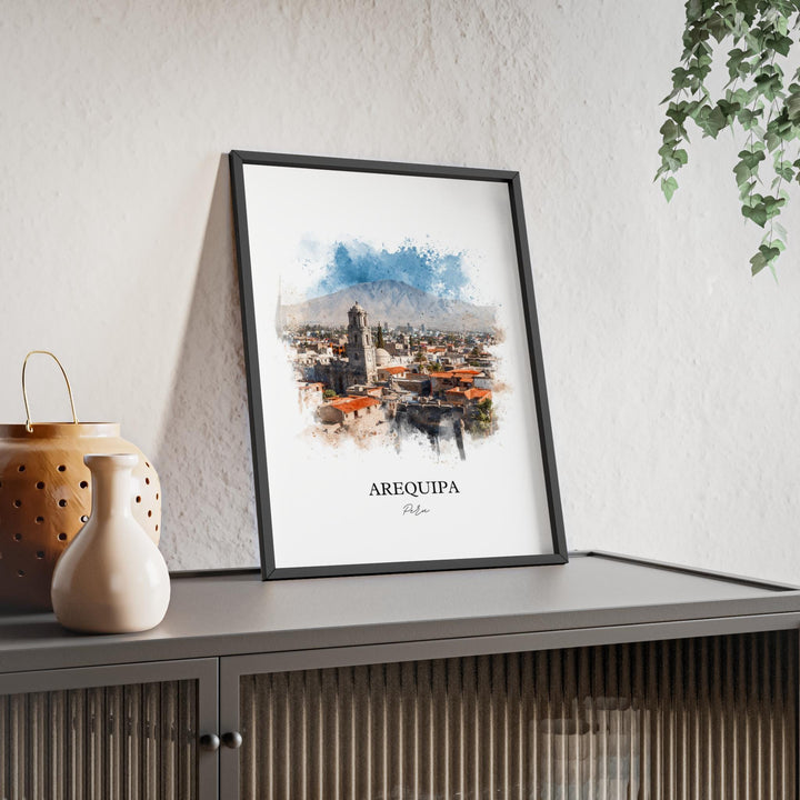 Arequipa, Peru – Watercolor Art Print