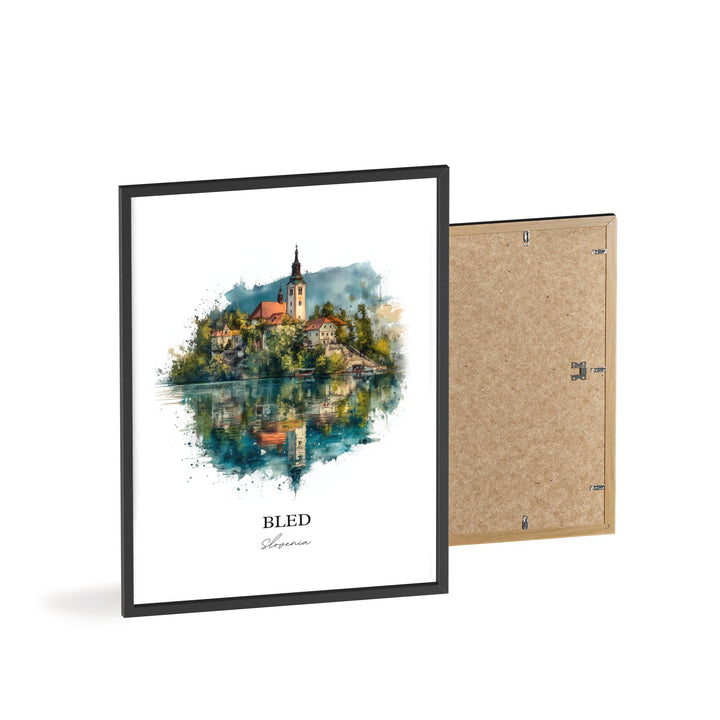 Bled, Slovenia – Watercolor Art Print