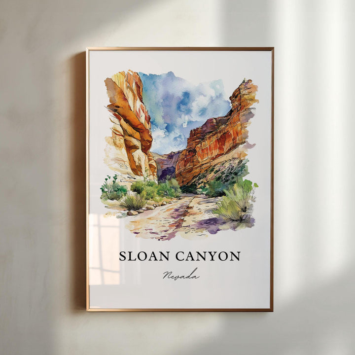 Sloan Canyon Wall Art - Nevada Print