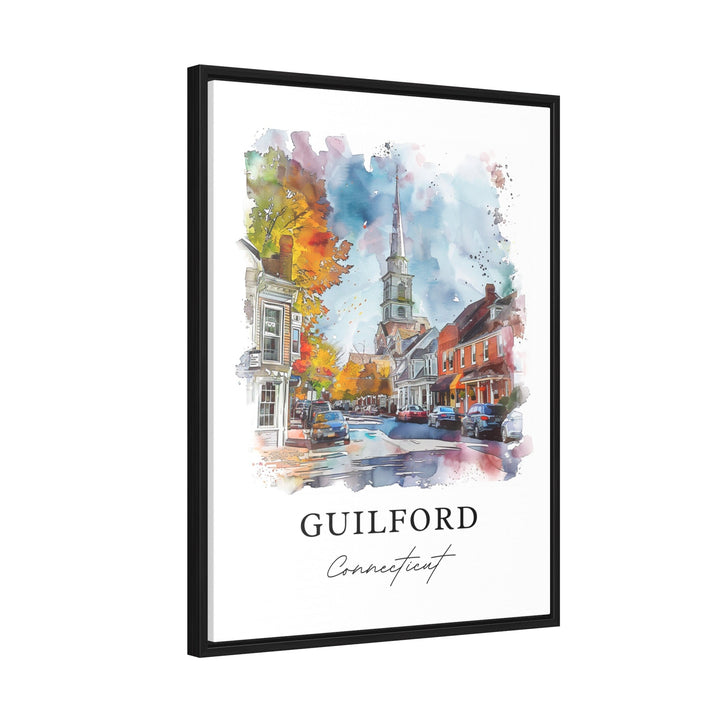 Guilford, Connecticut, USA – Watercolor Art Print