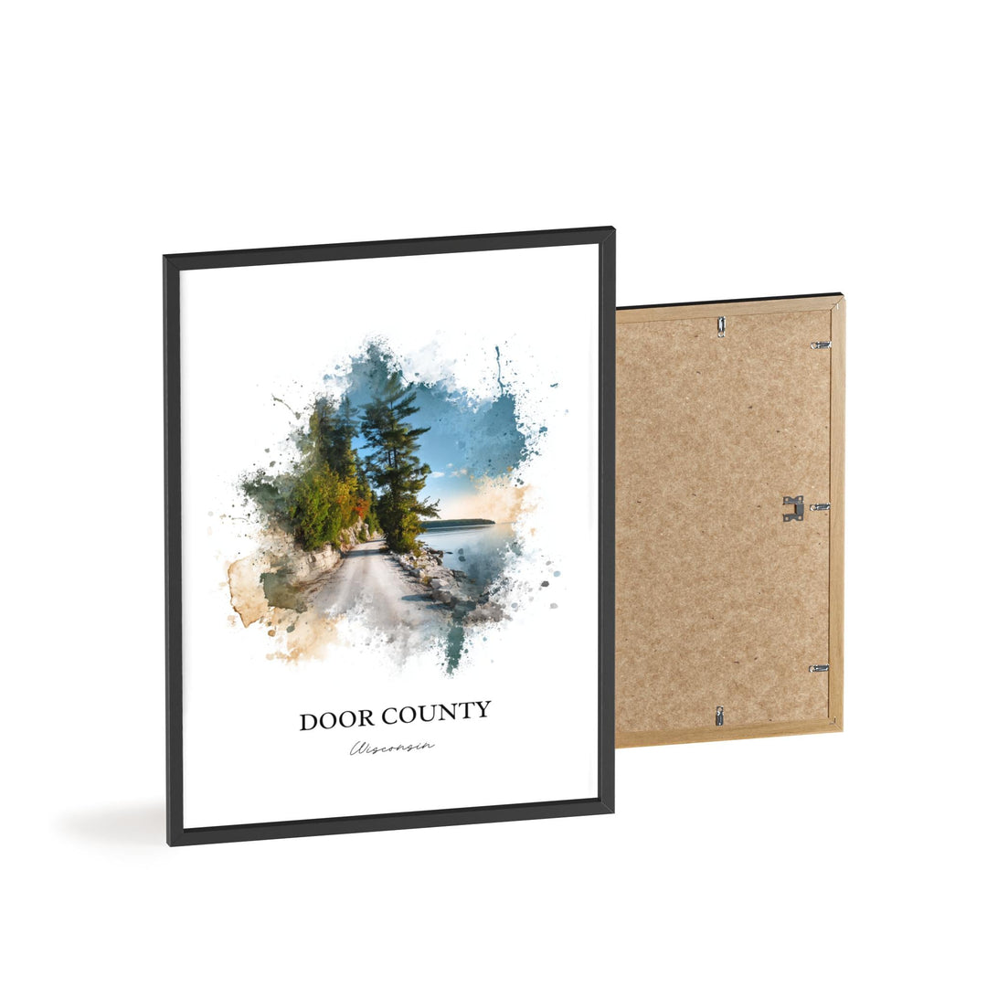 Door County, Wisconsin – Watercolor Art Print