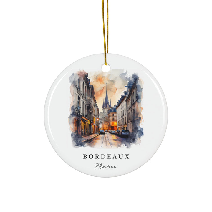 Bordeaux France Christmas Ornament